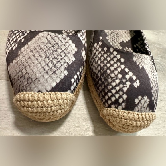Tory Burch Satin Espadrilles Wedges Women 8.5 Heather Snake - Picture 12 of 15